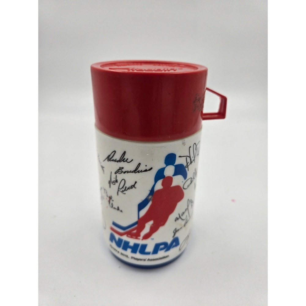 Vintage 1974 NHLPA Aladdin Thermal Bottle Thermos NHL Hockey Players Association